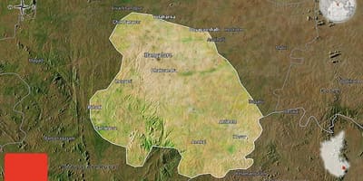 Сателитна карта на Бангалор