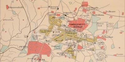 Бангалор старата картата